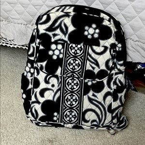 Vera Bradley mini backpack Black and white